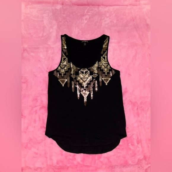Set of 3, Express Sequin Tank, Peplum Top, & Sequin Mini Skirt - Picture 9 of 10